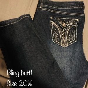Bling booty jeans plus size 20W 🤍